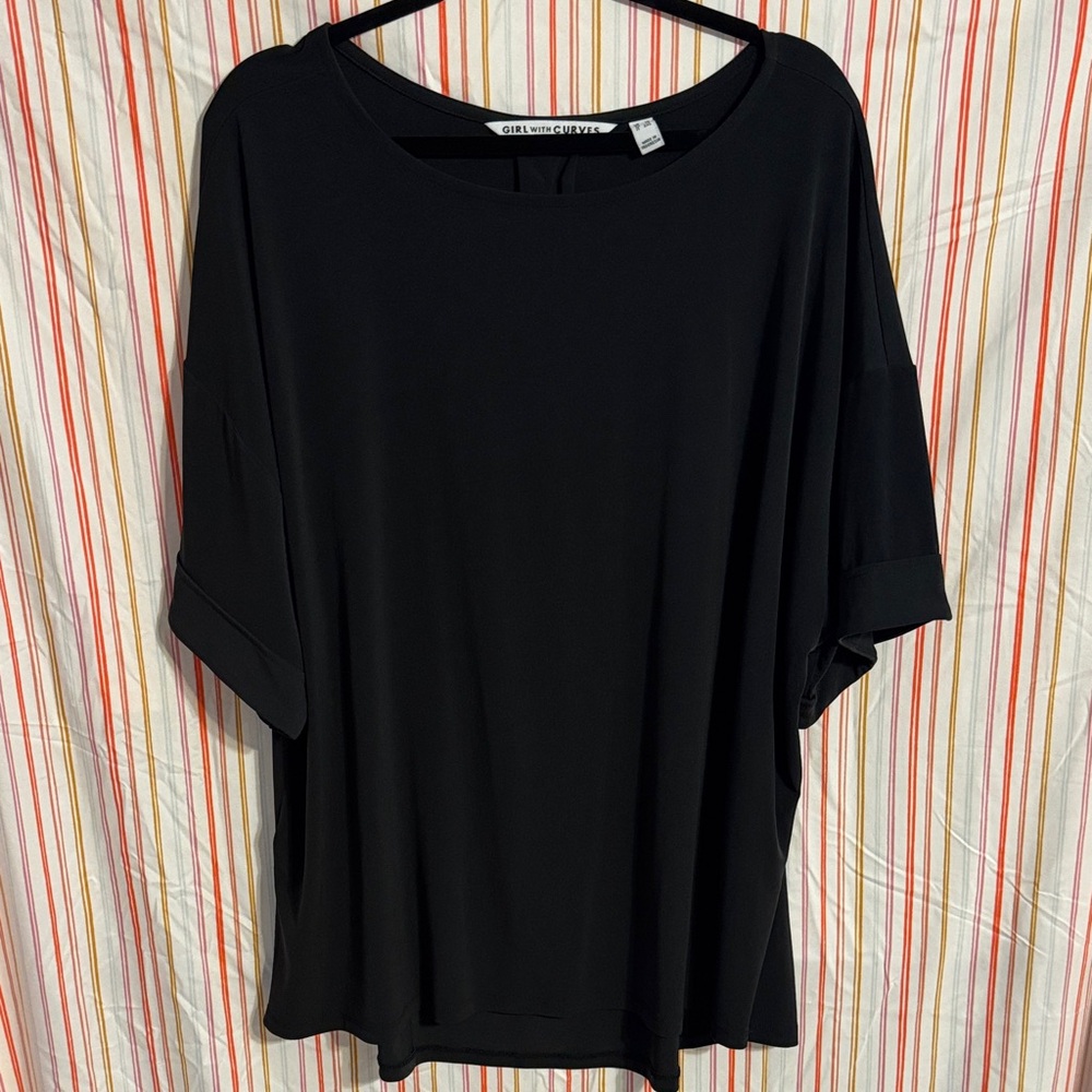 Elegant Black Short Sleeve Top